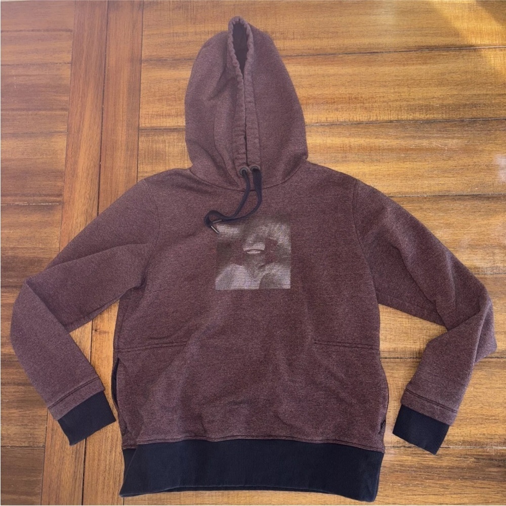 Under Armour Threadborne Women’s PullOver Hoodie Sweatshirt Medium Burgundy - Picture 2 of 14